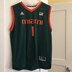 Adidas Miami Hurricanes basketball Jersey